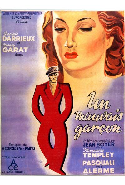 Poster 1936 Un Mauvais Garcon