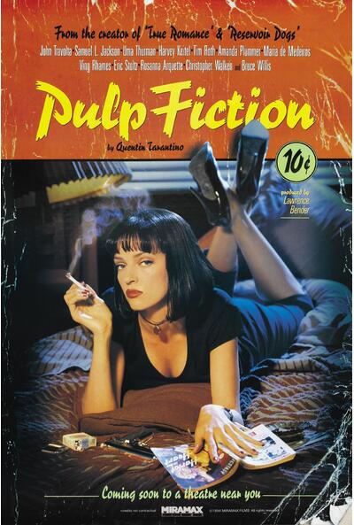 Poster Pulp Fiction Cover Original 1994